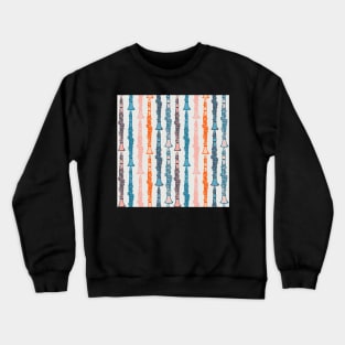 Clarinet parade pattern in vintage colours Crewneck Sweatshirt